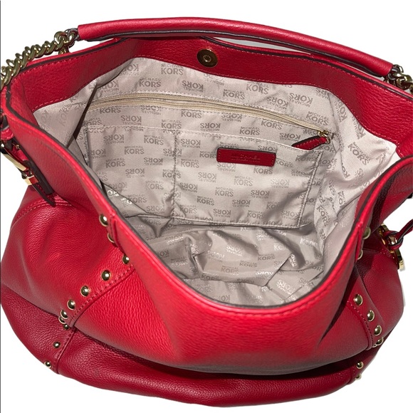 Red and Gold Michael Kors bag - LIKE NEW! With dust bag - Picture 4 of 4